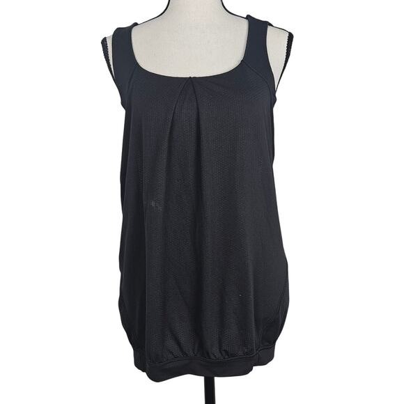 Lululemon Size 8 Women Black Athletic Training Performance Scoop Tank Top Yoga - Picture 1 of 8